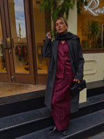 Load image into Gallery viewer, Monogram Silk Set Burgundy NEW
