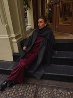 Load image into Gallery viewer, Monogram Silk Set Burgundy NEW
