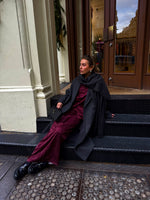 Load image into Gallery viewer, Monogram Silk Set Burgundy NEW
