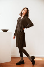 Load image into Gallery viewer, The Cardigan Dress Slate
