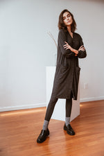 Load image into Gallery viewer, The Cardigan Dress Slate
