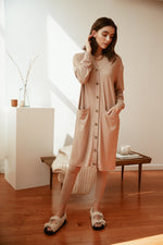 Load image into Gallery viewer, The Cardigan Dress Neutral
