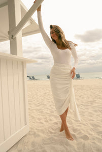 Santorini Skirt White